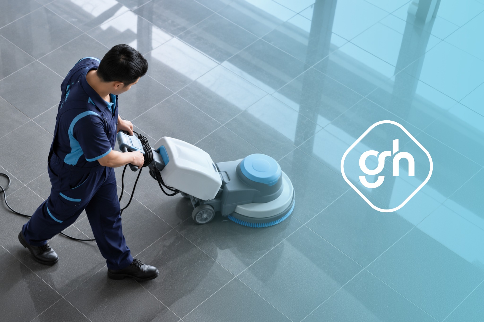 Gok Heep cleaning services brand identity in use